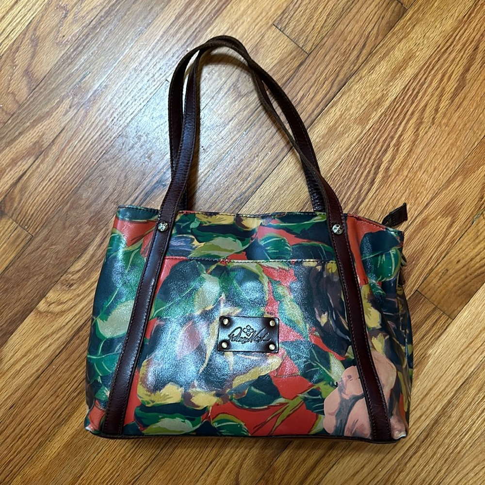 Patricia Nash Chantilly Winter Bloom Vintage Shoulder Tote Bag